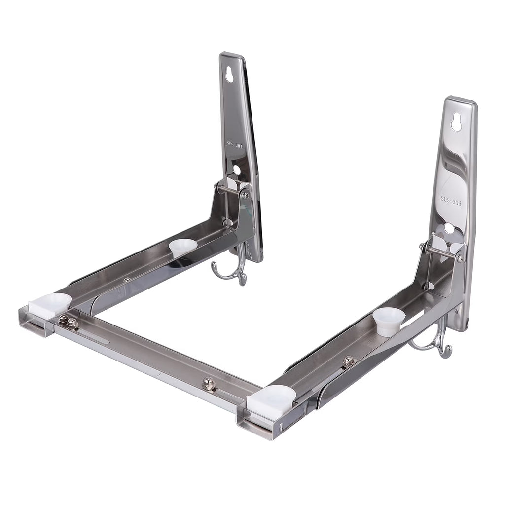 Wall-mounted Stainless Steel Folding Microwave Rack X5672