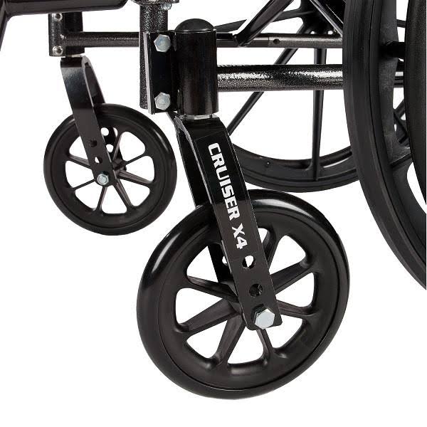 Lightweight Dual Axle Wheelchair with Adjustable Detachable Arms, Elevating Leg Rests, 20x22 L68373