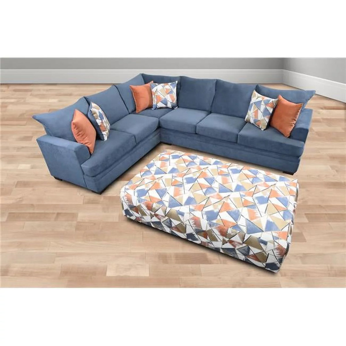 Oversized Navy Corner Sectional R147304