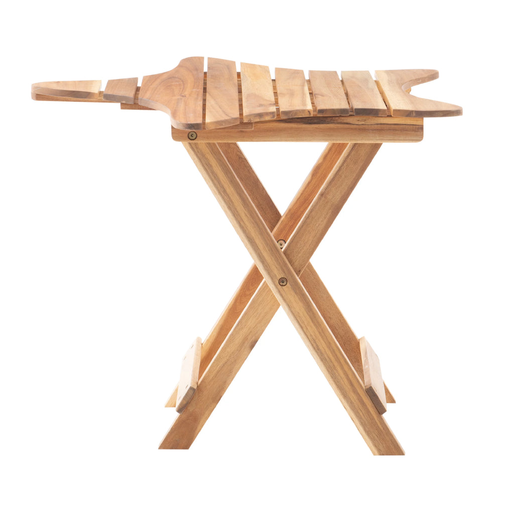 Star-Shaped Outdoor Folding Table B25633