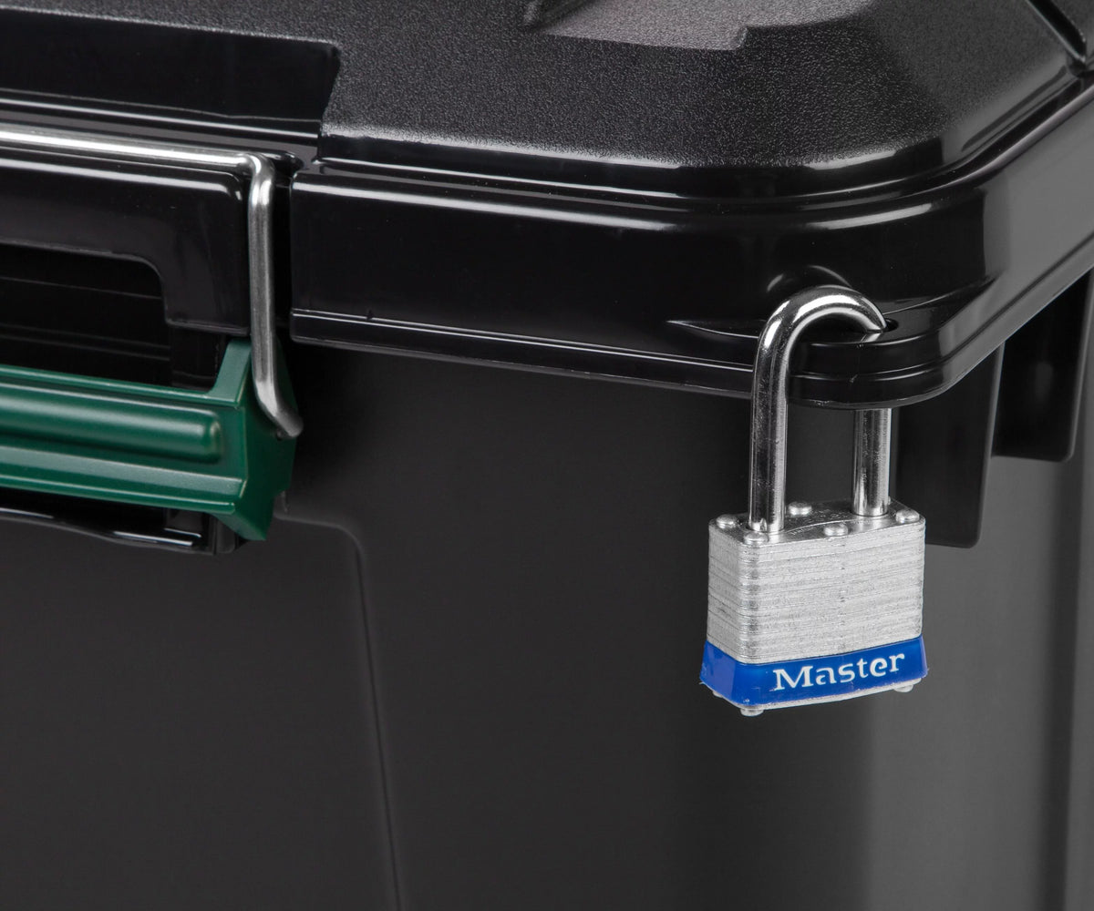 82 Quart Black Storage Box H877