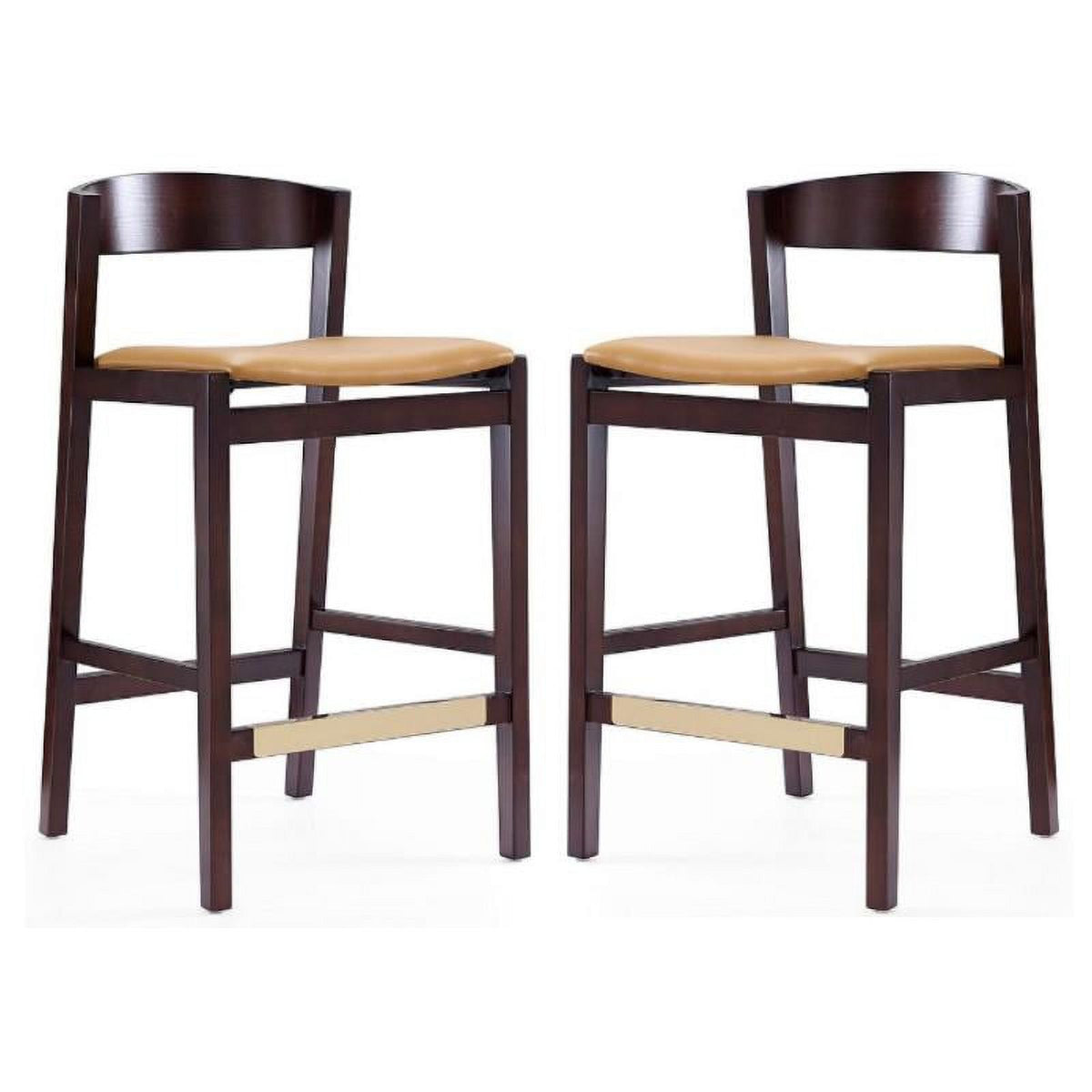 Faux Leather Barstool Set of 2 O79115