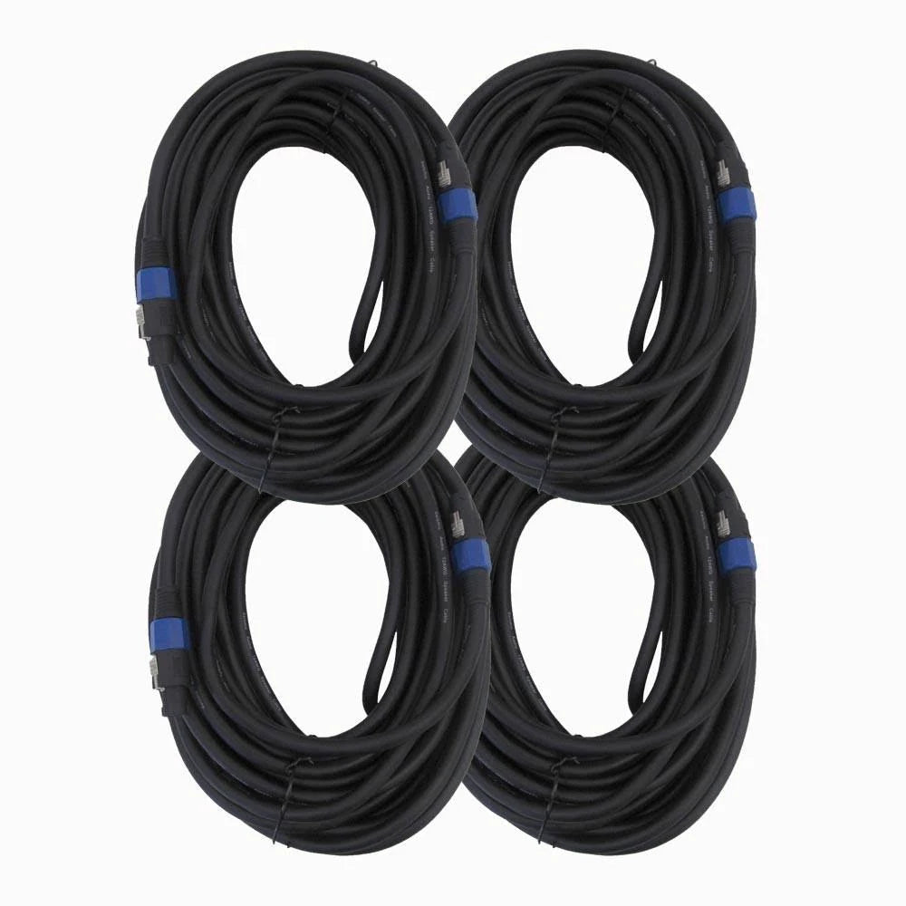 Pack of 4 Speakon Speaker Cables 75 I5714