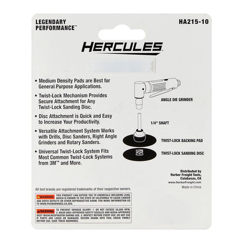 3 in. Twist Lock Backing Pad B829972