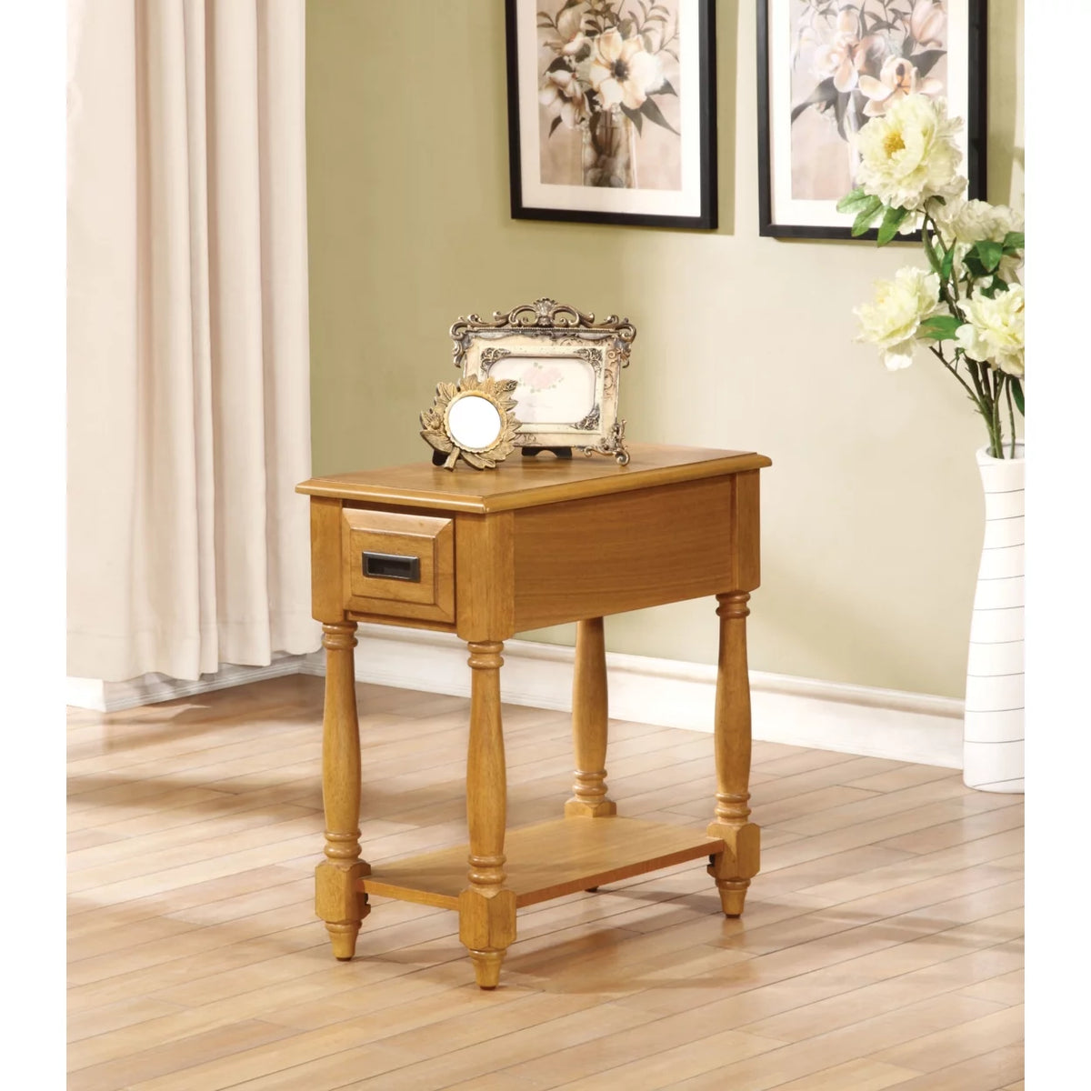Side Table Light Oak Brown X446636