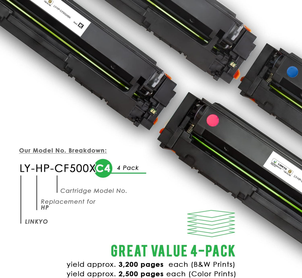 Compatible Toner Cartridge 4-Pack X746396