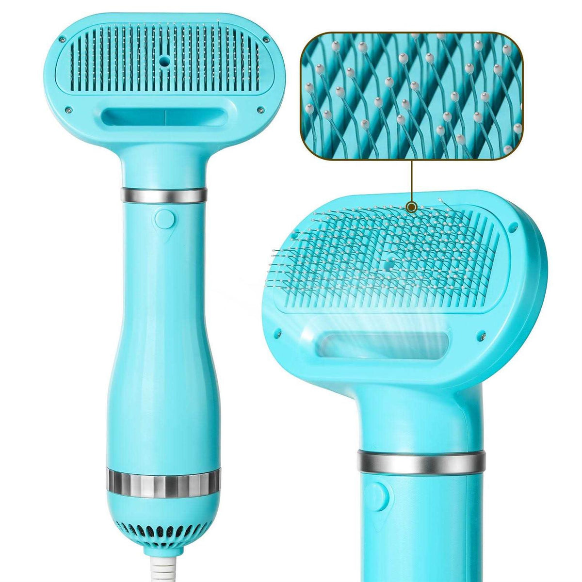 Pet Hair Dryer with Slicker Brush 3 Heat Settings D1620