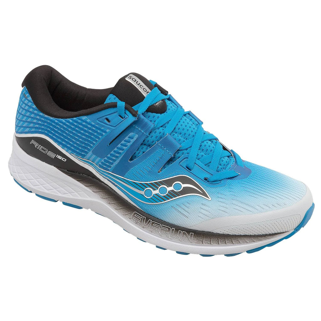 White-Black-Blue Wide Ride ISO Running Shoes X992103
