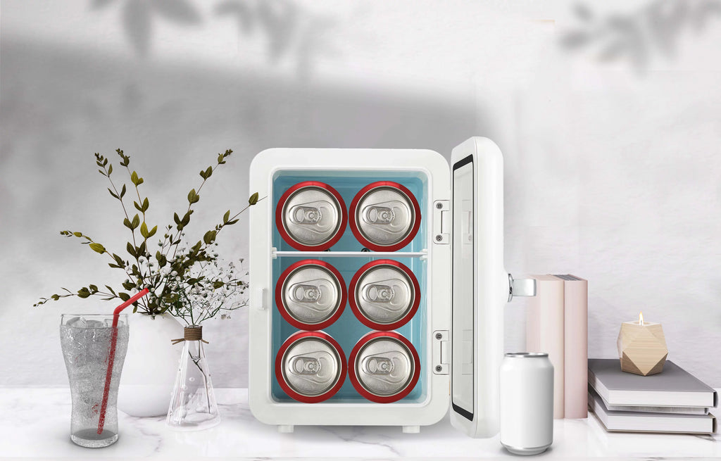 Portable Retro 6-Can Mini Cooler I258413