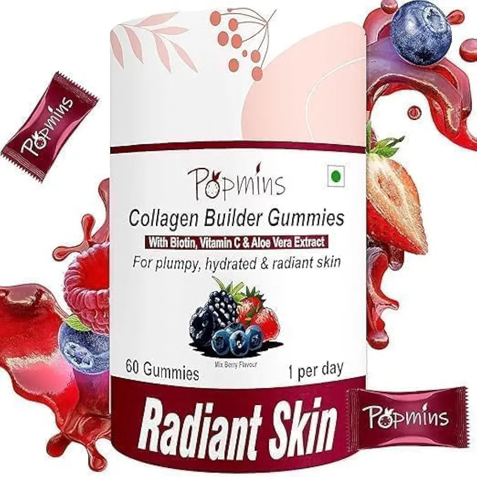 Sugar Free Mixed Berry Vegan Collagen & Biotin Gummies 60 Count Q525