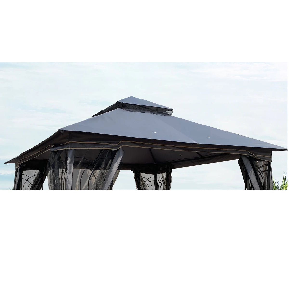 Gray Patio Gazebo Replacement Canopy Top G625