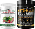 Collagen Protein Powder & Superfood Reds & Greens Powder Bundle X761