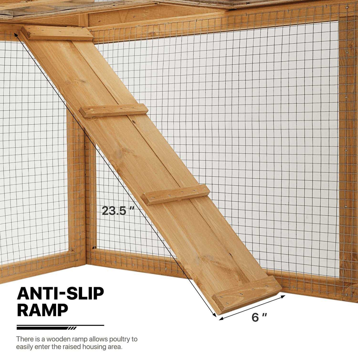 Outdoor Chicken Coop with 3 Access Areas Z1786